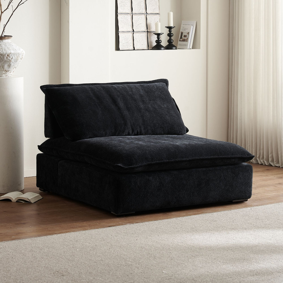 Chime fabric chair black