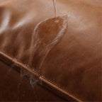 Chime brown faux leather sofa