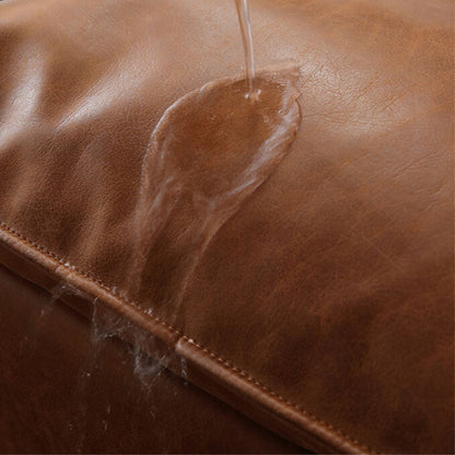 Chime brown faux leather sofa