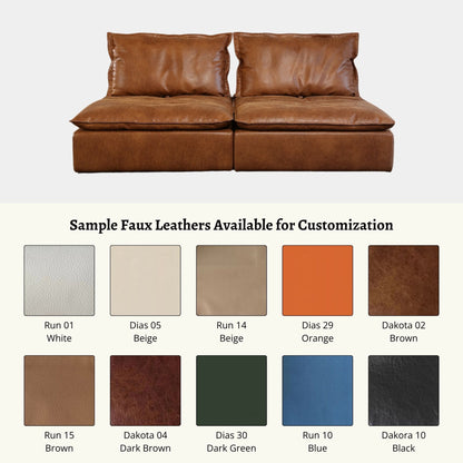 Chime faux leather sofa other faux leather sample options (Other)