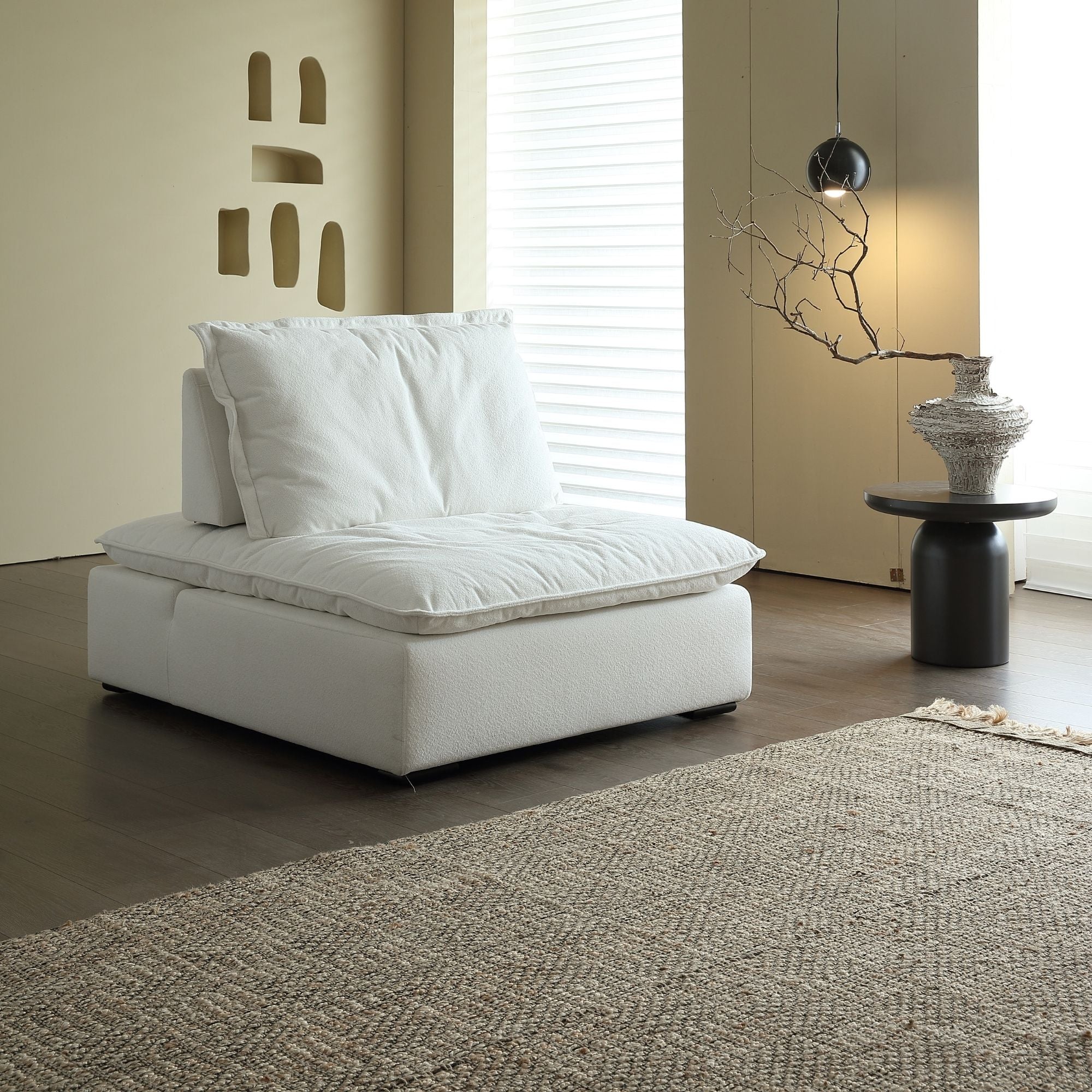 Chime fabric chair white