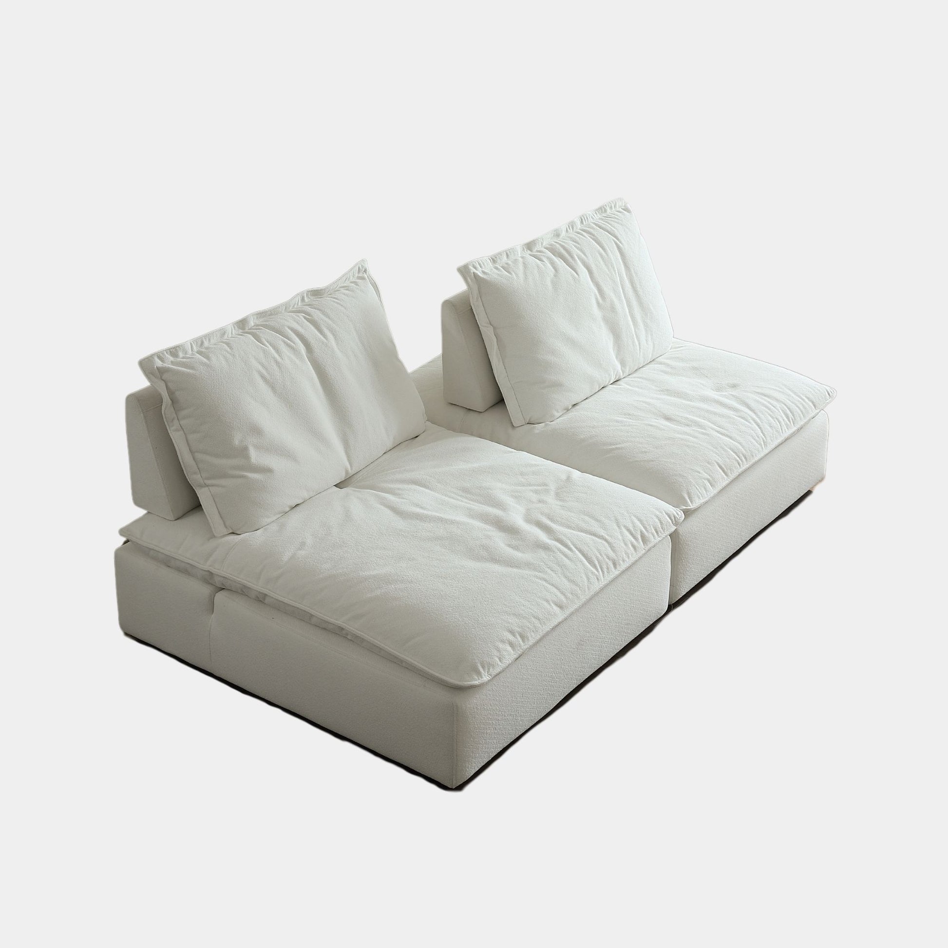 Chime fabric sofa white