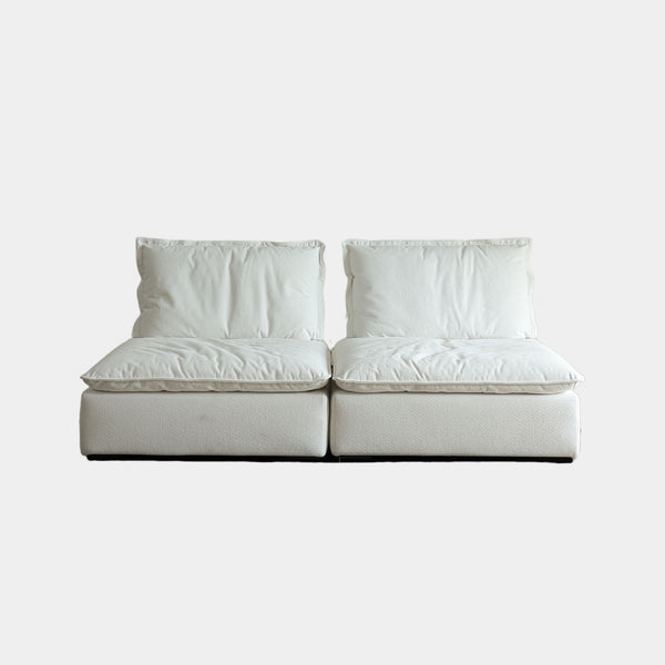 Chime fabric sofa white