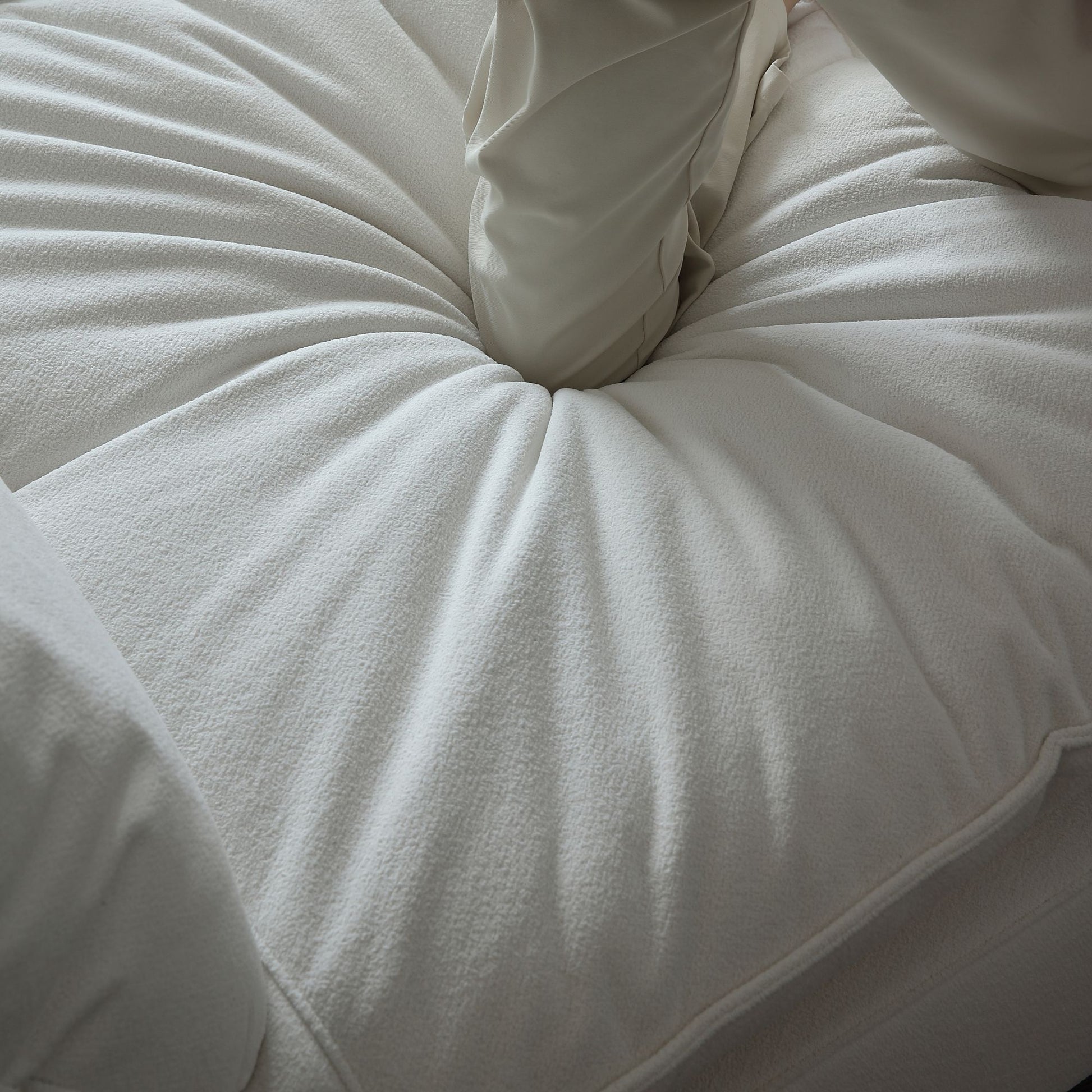 Chime fabric sofa white