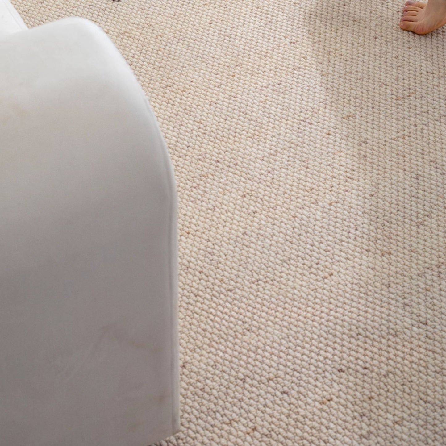 chloe wool rug beige