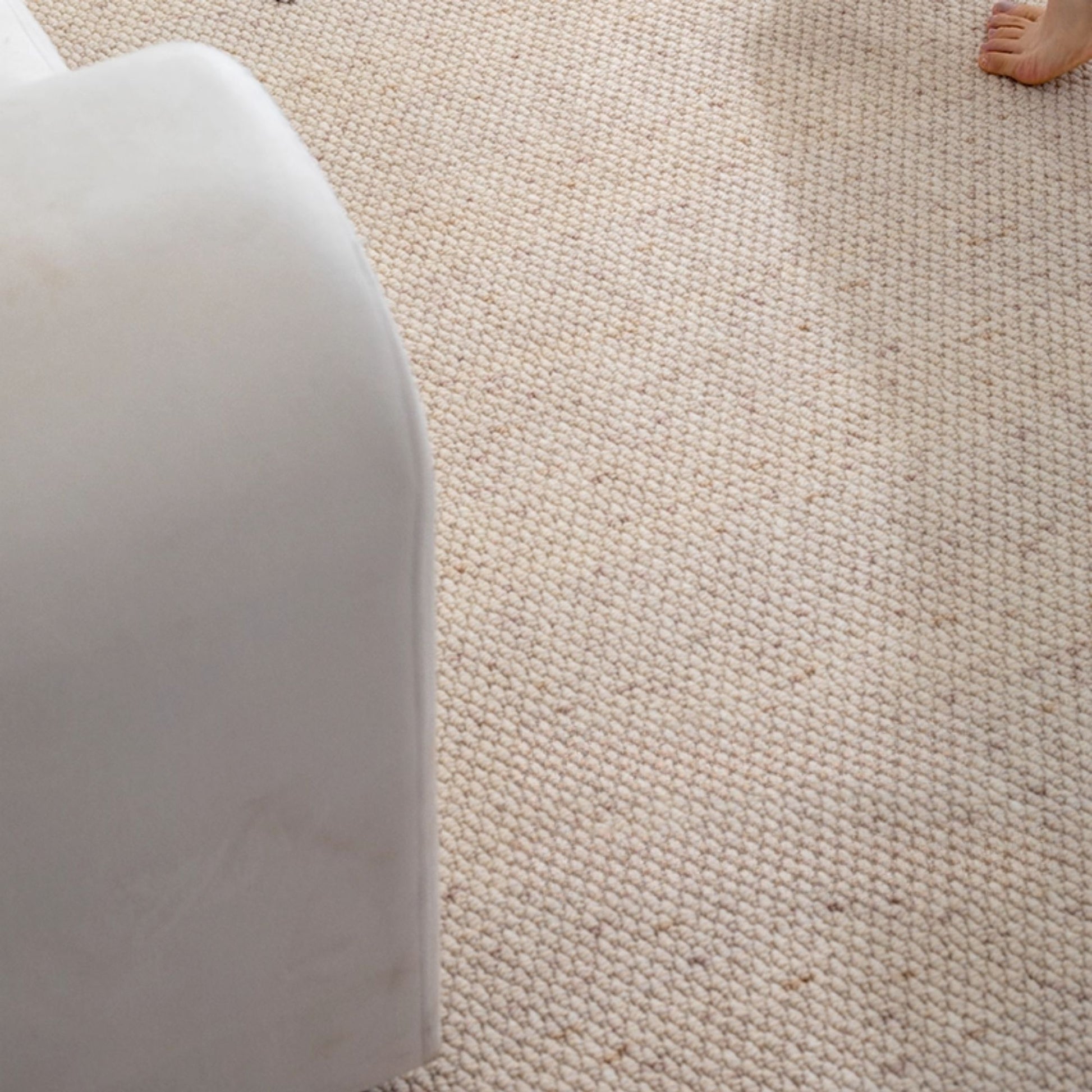 chloe wool rug beige