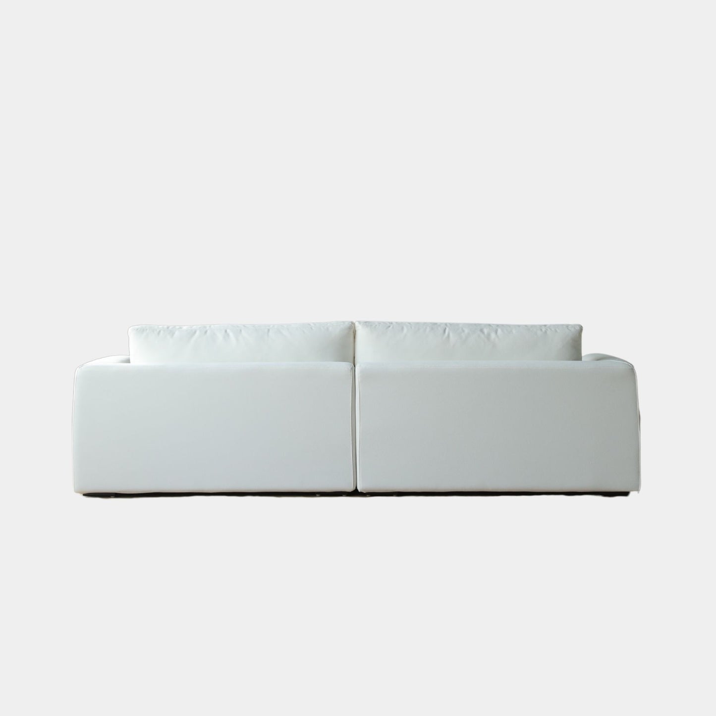 Christy white fabric sofa