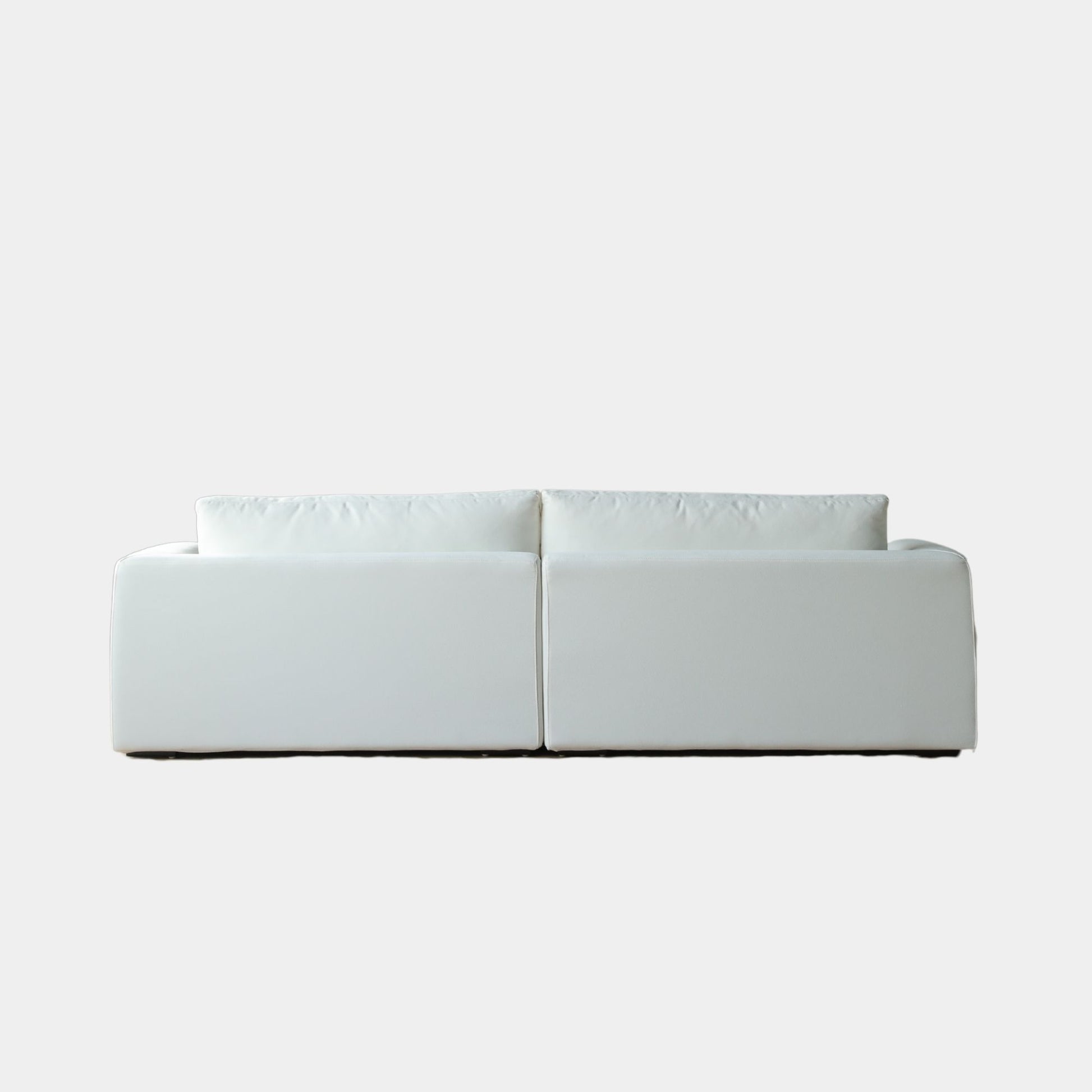 Christy white fabric sofa