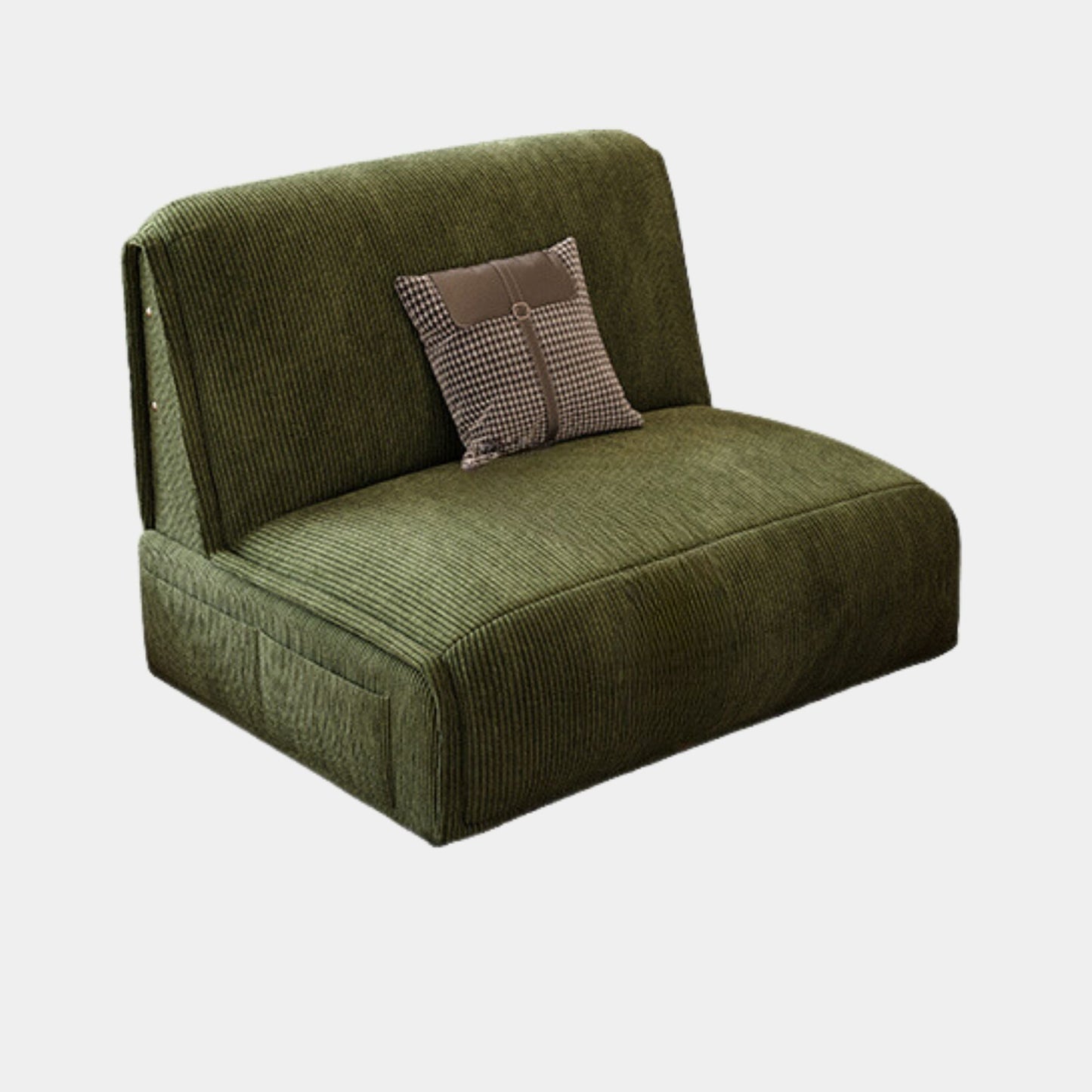 Chronos green fabric sofa bed