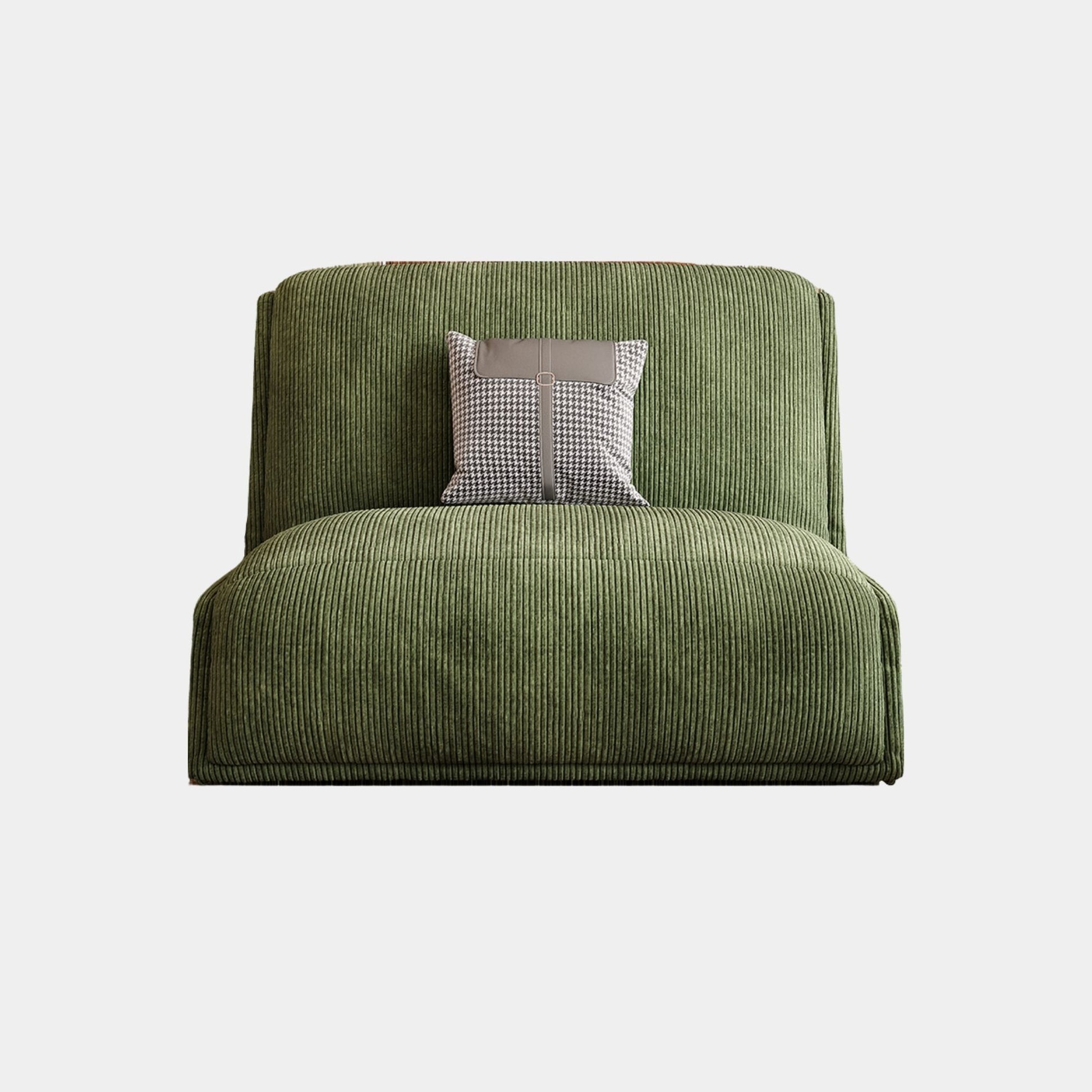 Chronos green fabric sofa bed