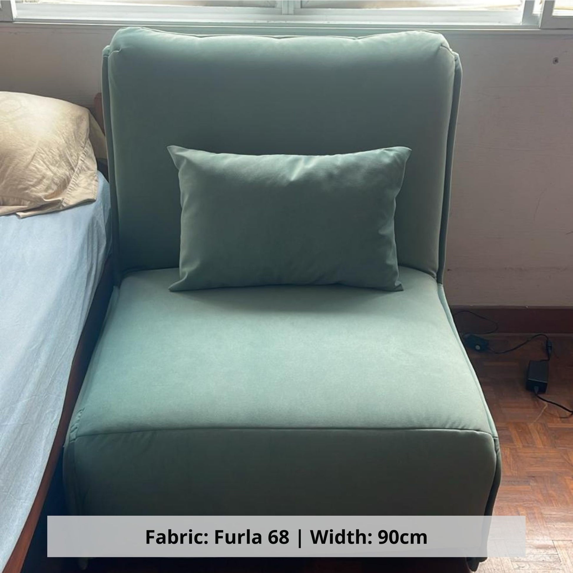 Chronos green pet friendly fabric eletric sofa bed (Other)