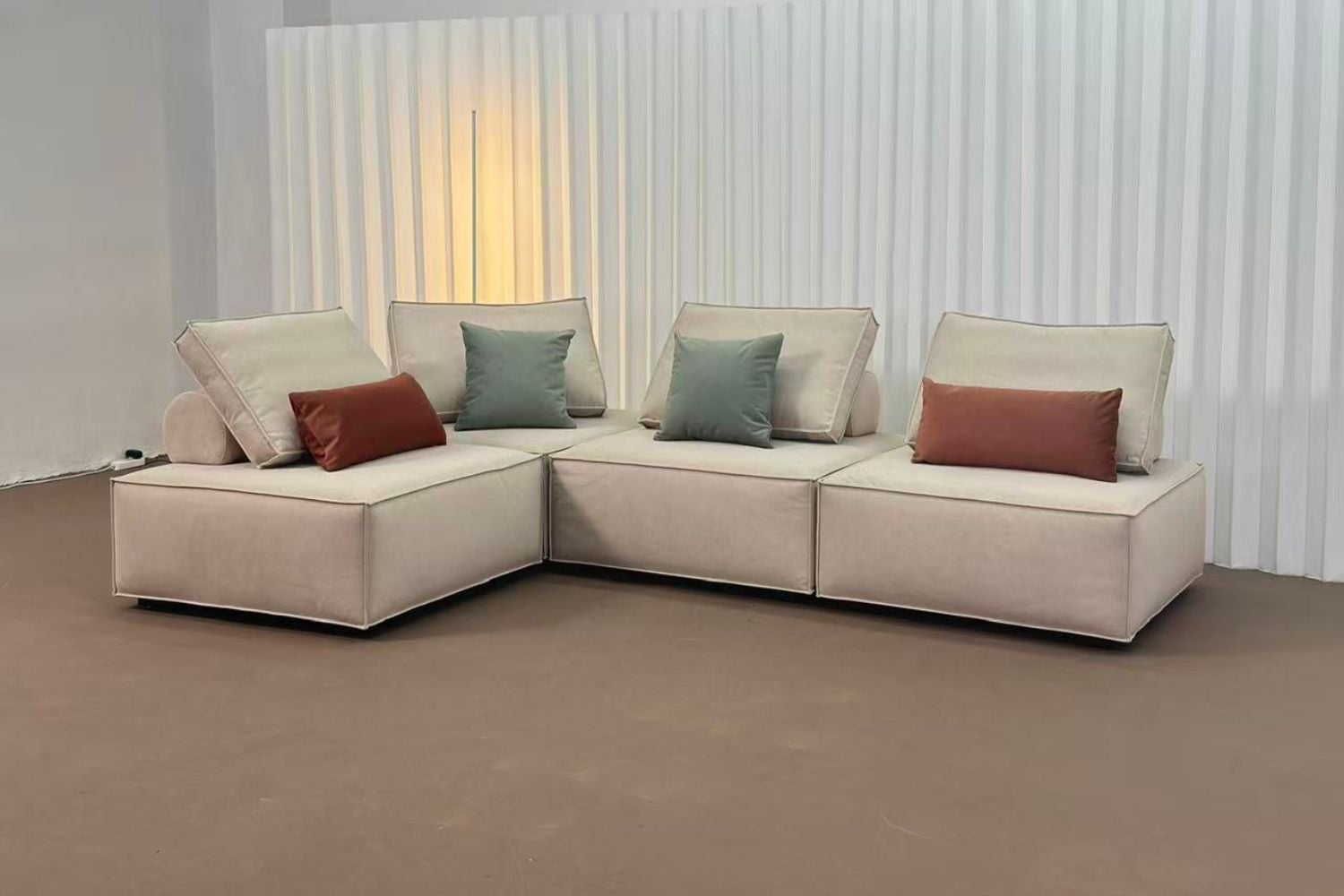 Chunk 95cm beige fabric lounge chair lingjun | Sep 25