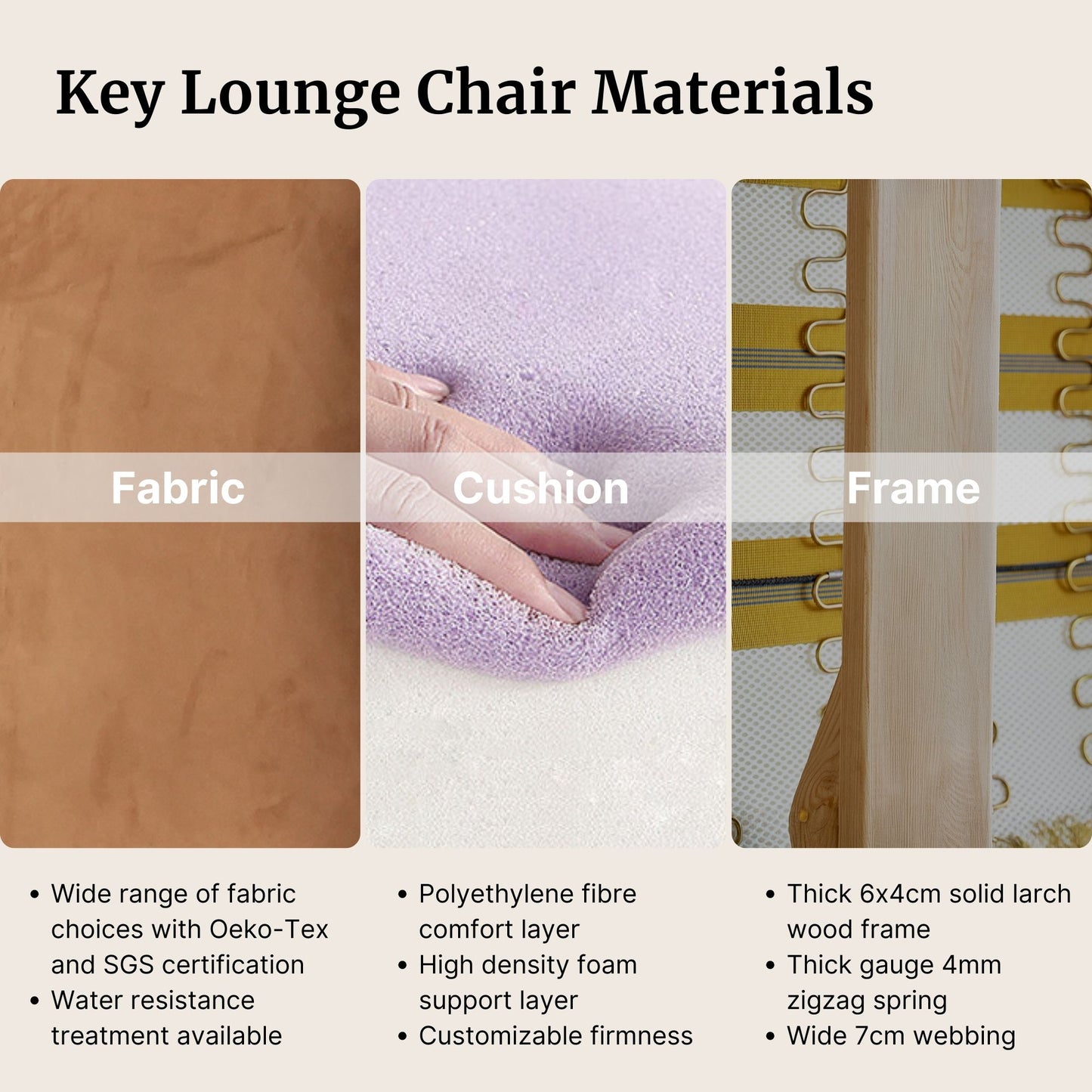 Chunk Fabric Lounge Chair