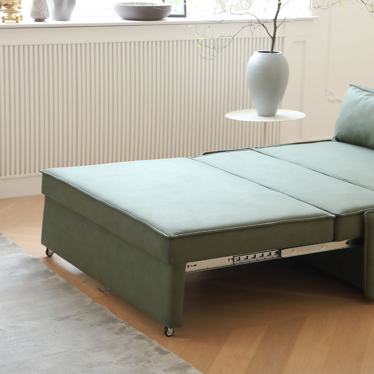 Chunk Armless Fabric Sofa Bed