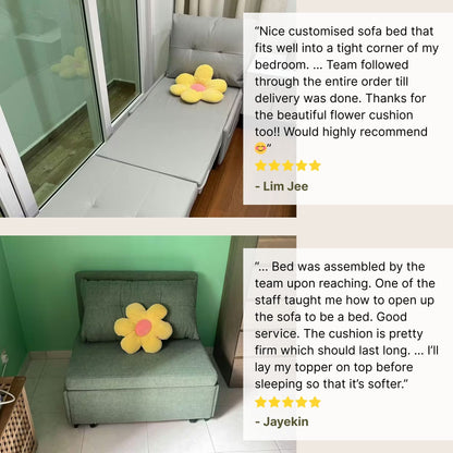 Good reviews for Ciabatta fabric sofa bed