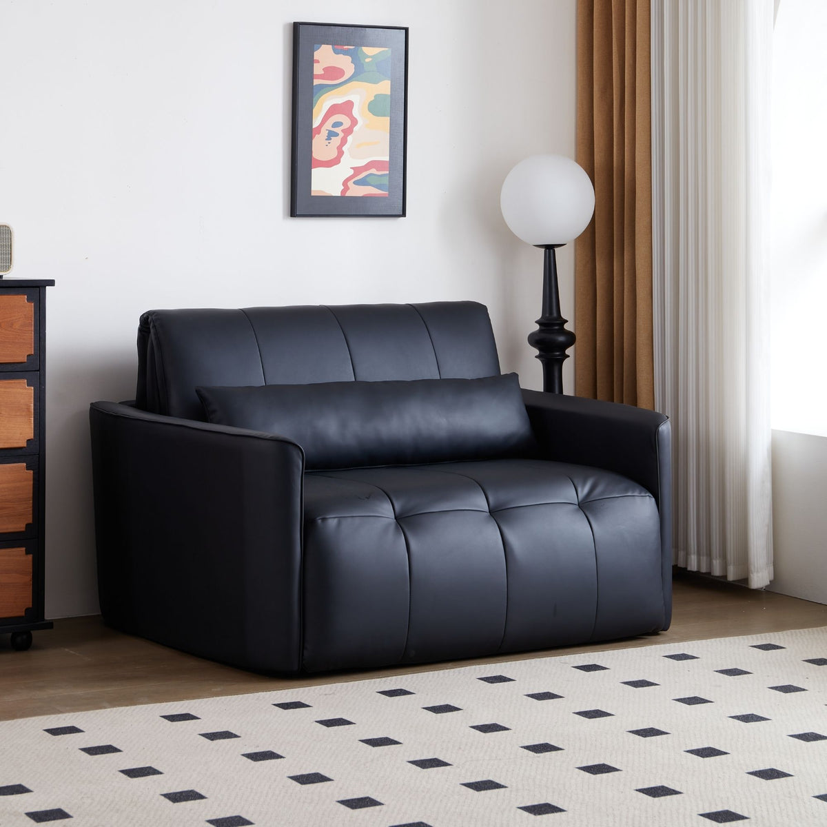 Coach Electric Faux Leather Sofa Bed