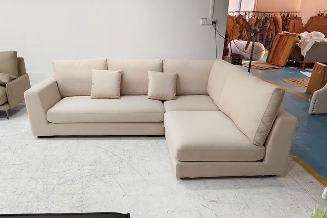 Claudia 260cm Beige Fabric Corner Sectional Sofa Tanya Lee | Feb 26
