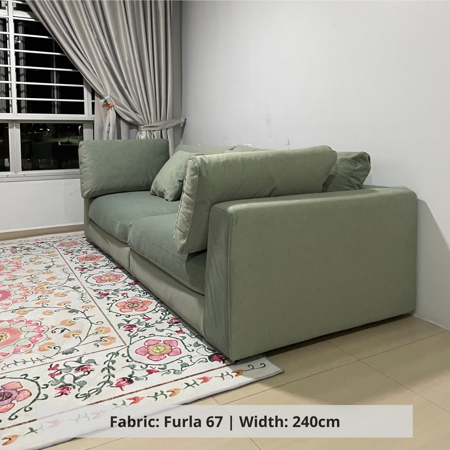 Claudia Fabric Sofa