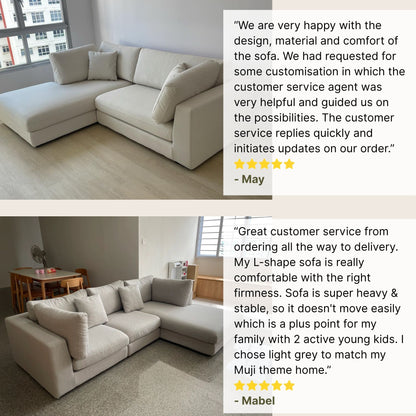 Reviews for claudia L shaped sectional sofa