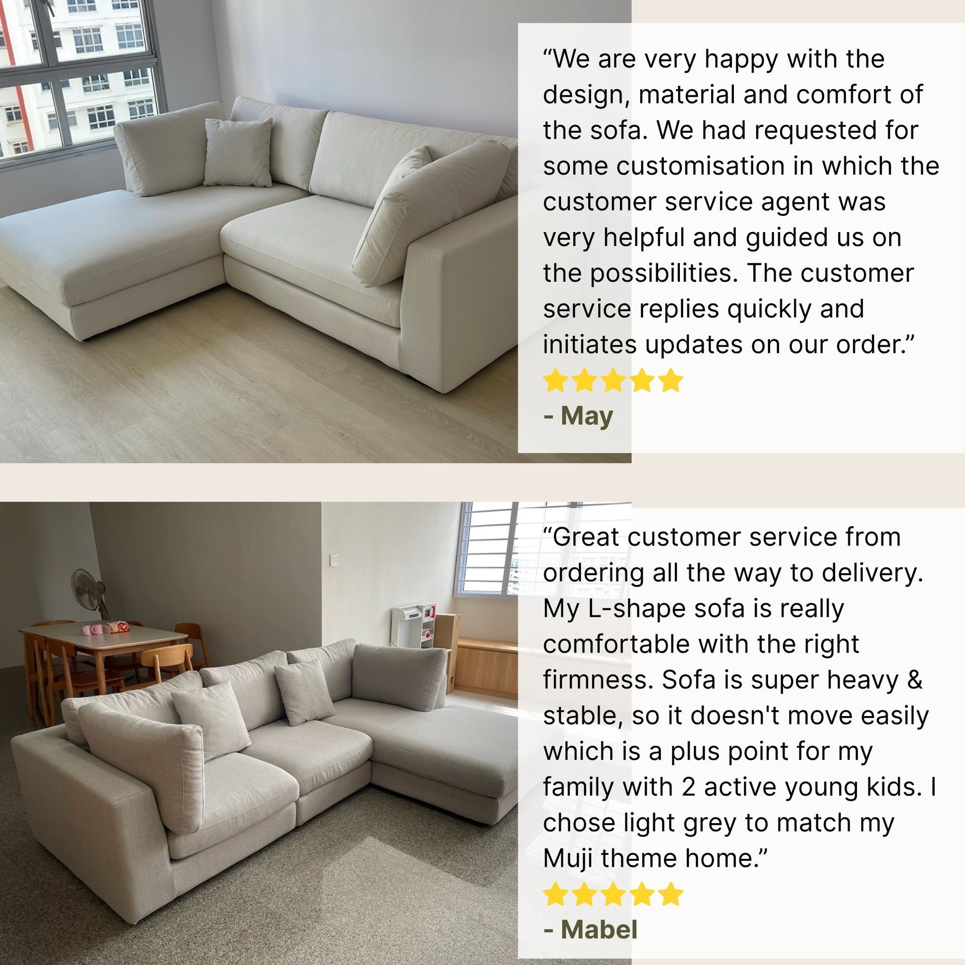 Reviews for claudia l shape sofa