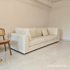 Claudia 4 seater white sofa at 2.6m