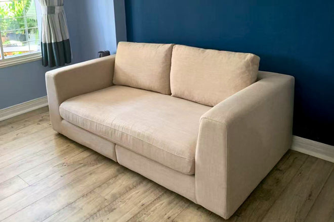 Claudia Fabric Sofa in Toby 46 pet friendly upholstery