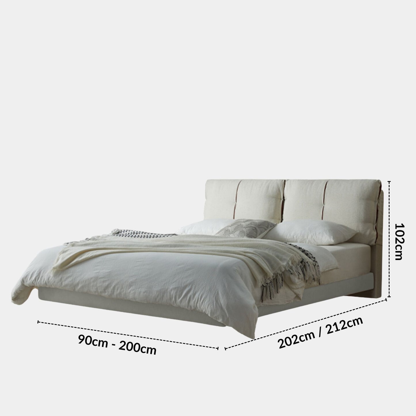 Claudia Fabric Bed Frame