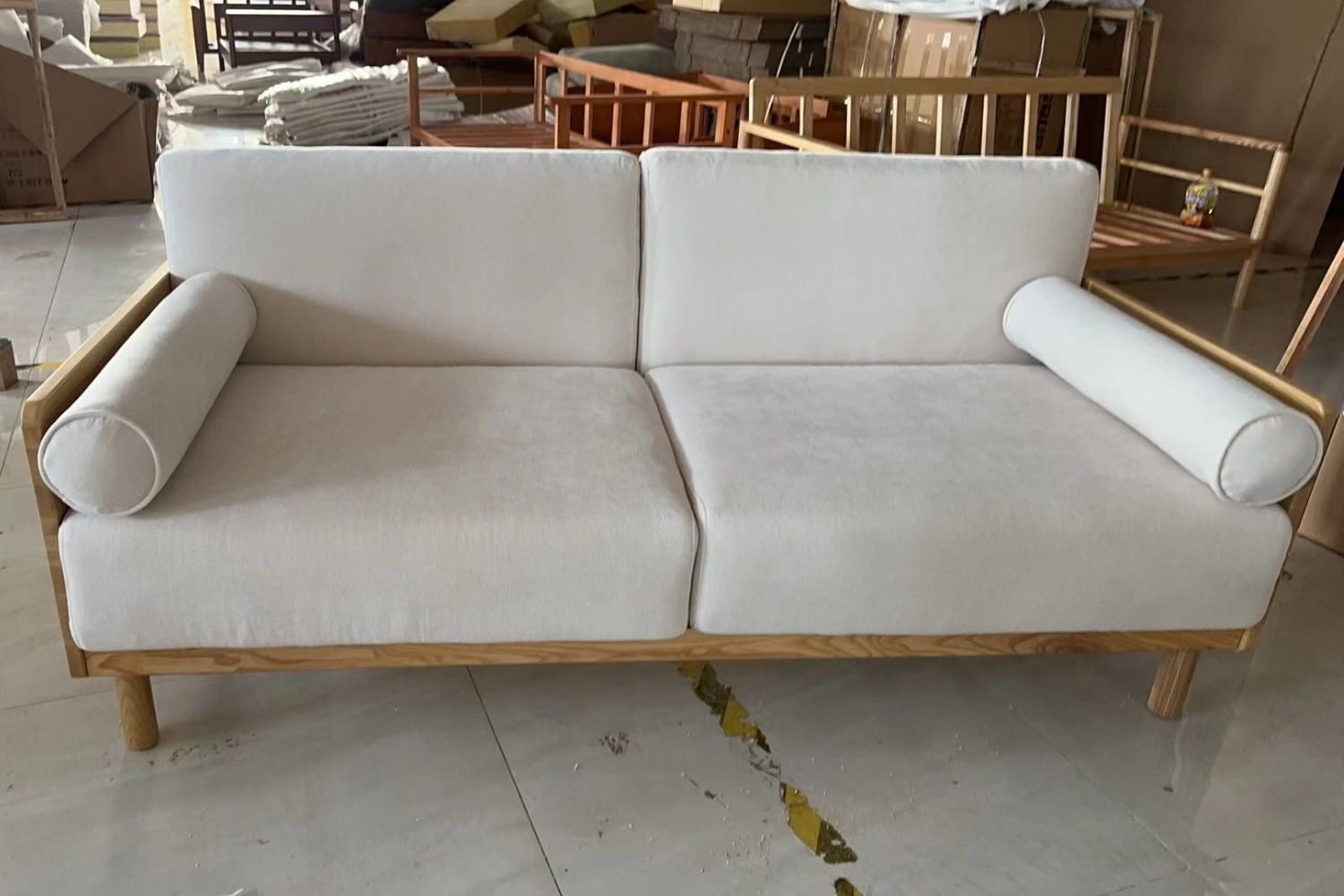 Cloister 170cm White Fabric sofa Qin Kai | Jul 24