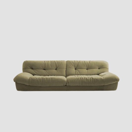clora fabric sofa green