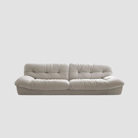 clora fabric sofa white