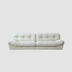clora full leather sofa white