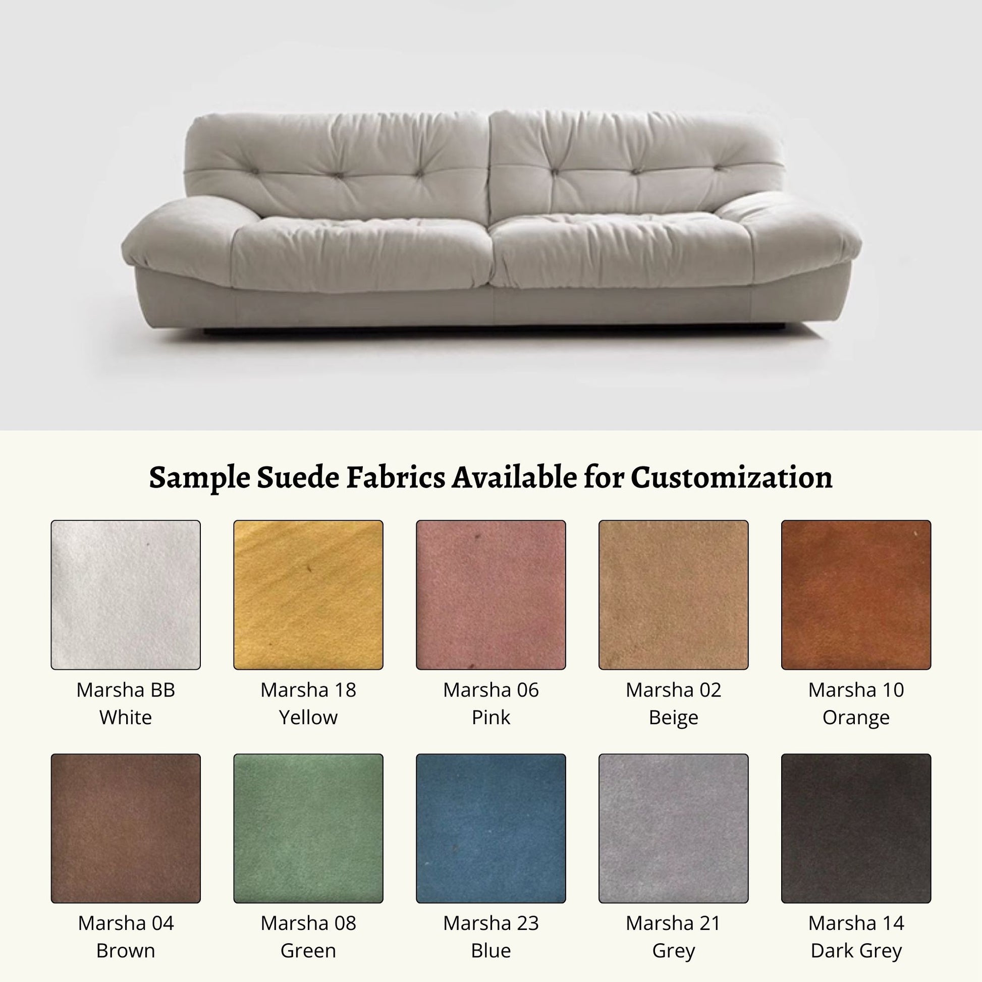 Clora sofa suede fabric customization (Other)