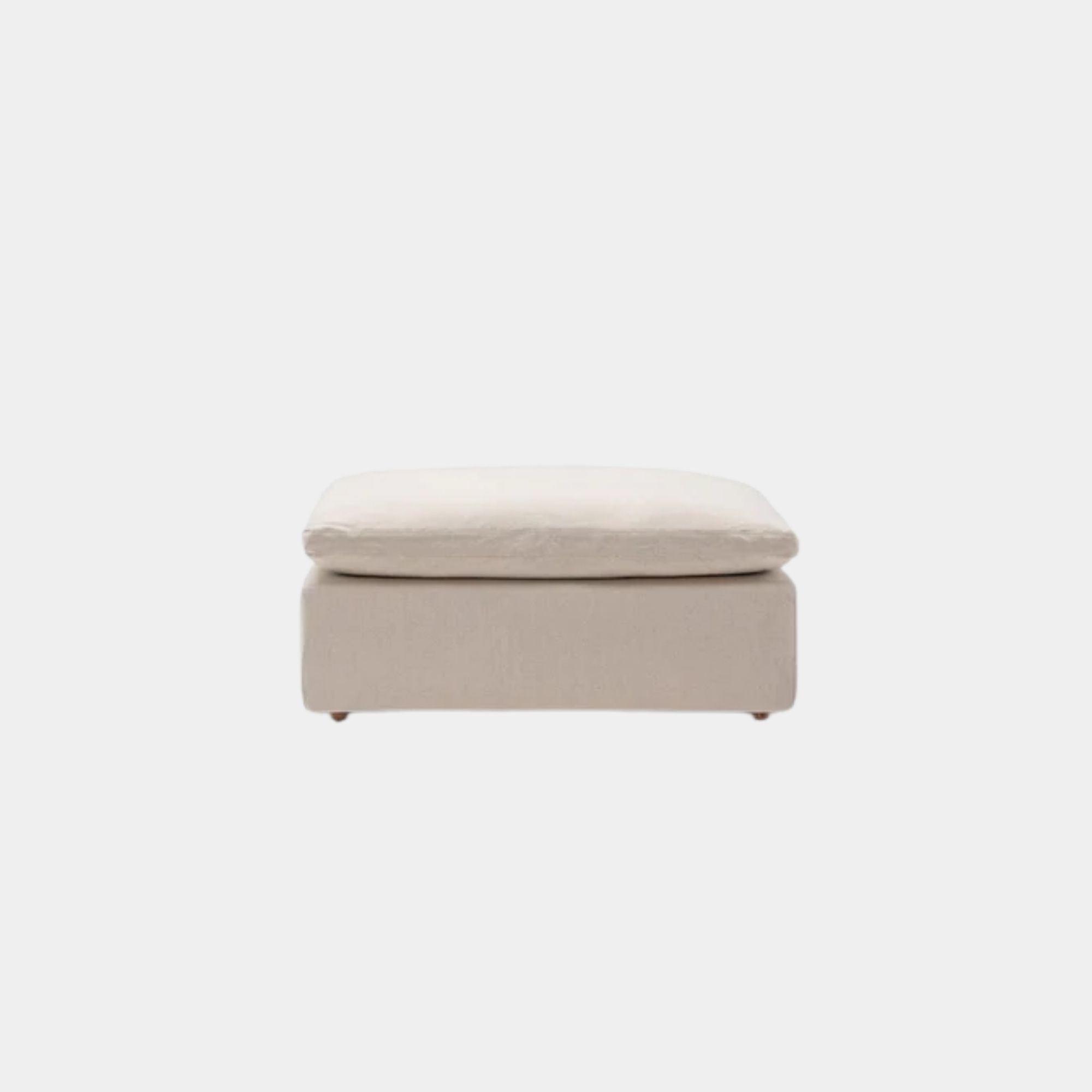 cloud fabric ottoman beige