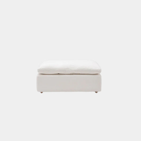 cloud fabric ottoman white