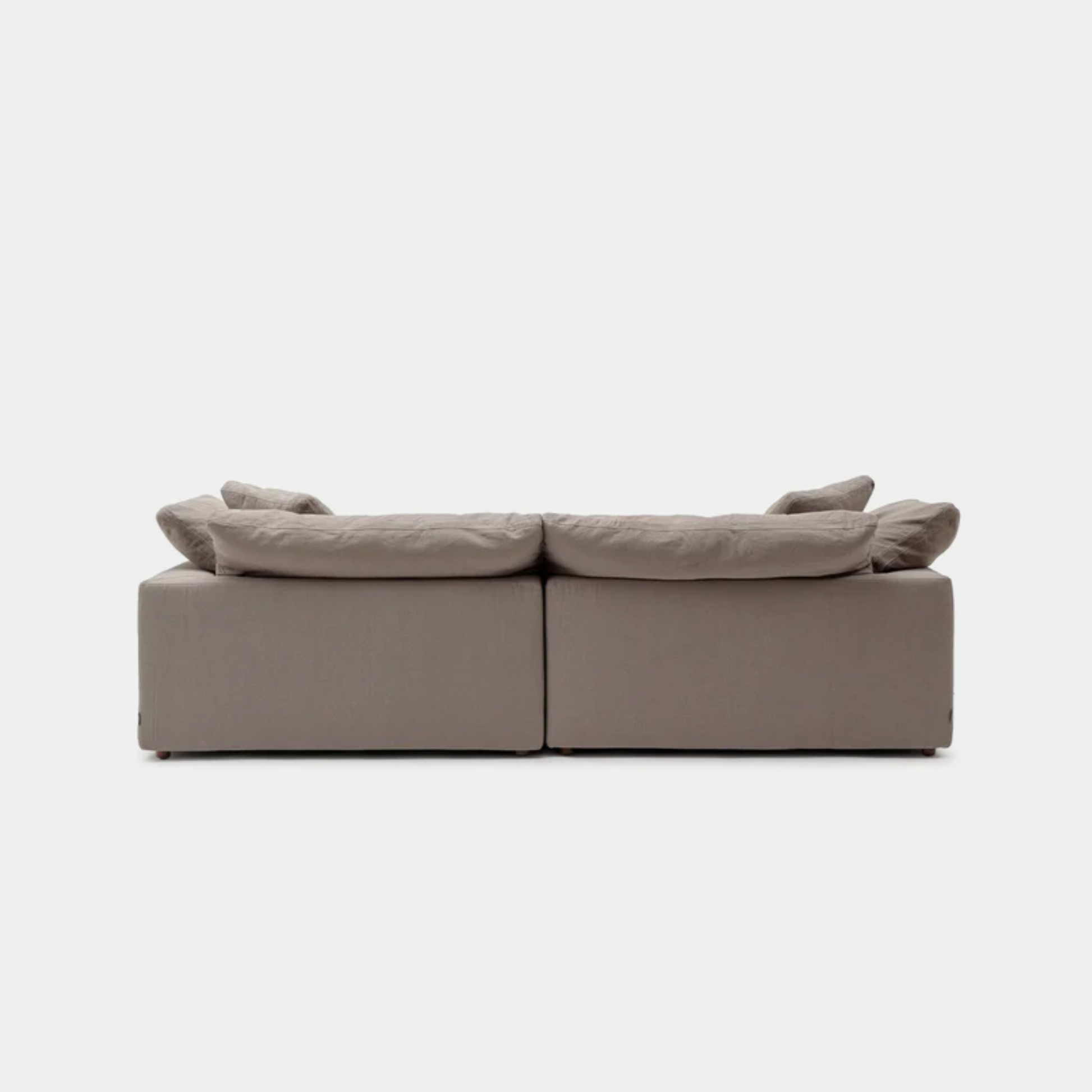 Cloud fabric 2 seat sofa grey
