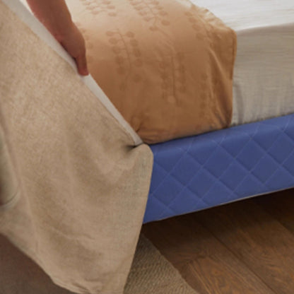 Cloud white fabric bed frame