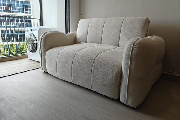Clover 175cm White (Teddy 00) Electric Fabric Sofa Bed Siew Ding | Jun 25
