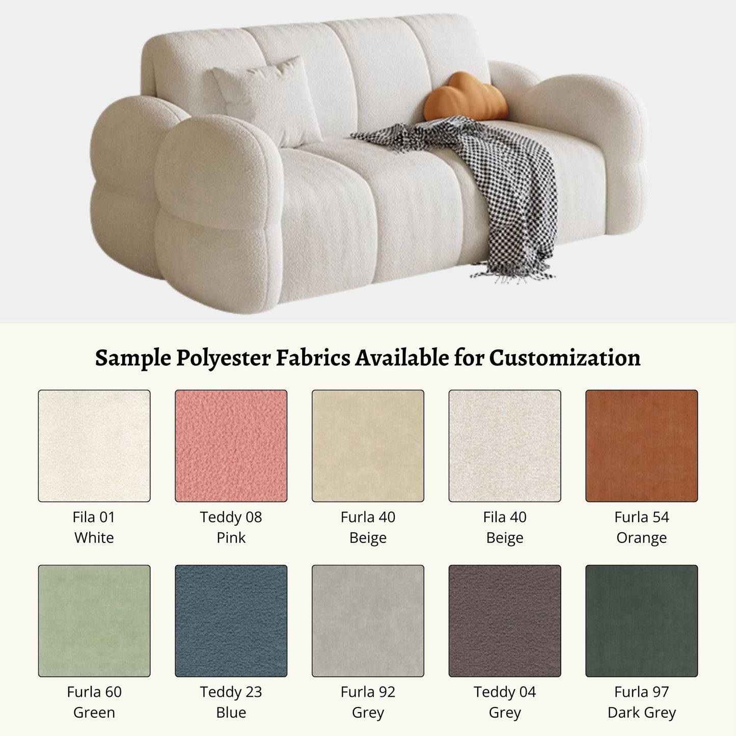 Clover electric fabric sofa bed customization colour sample options (Other)