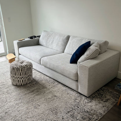 coastal grey fabric sofa