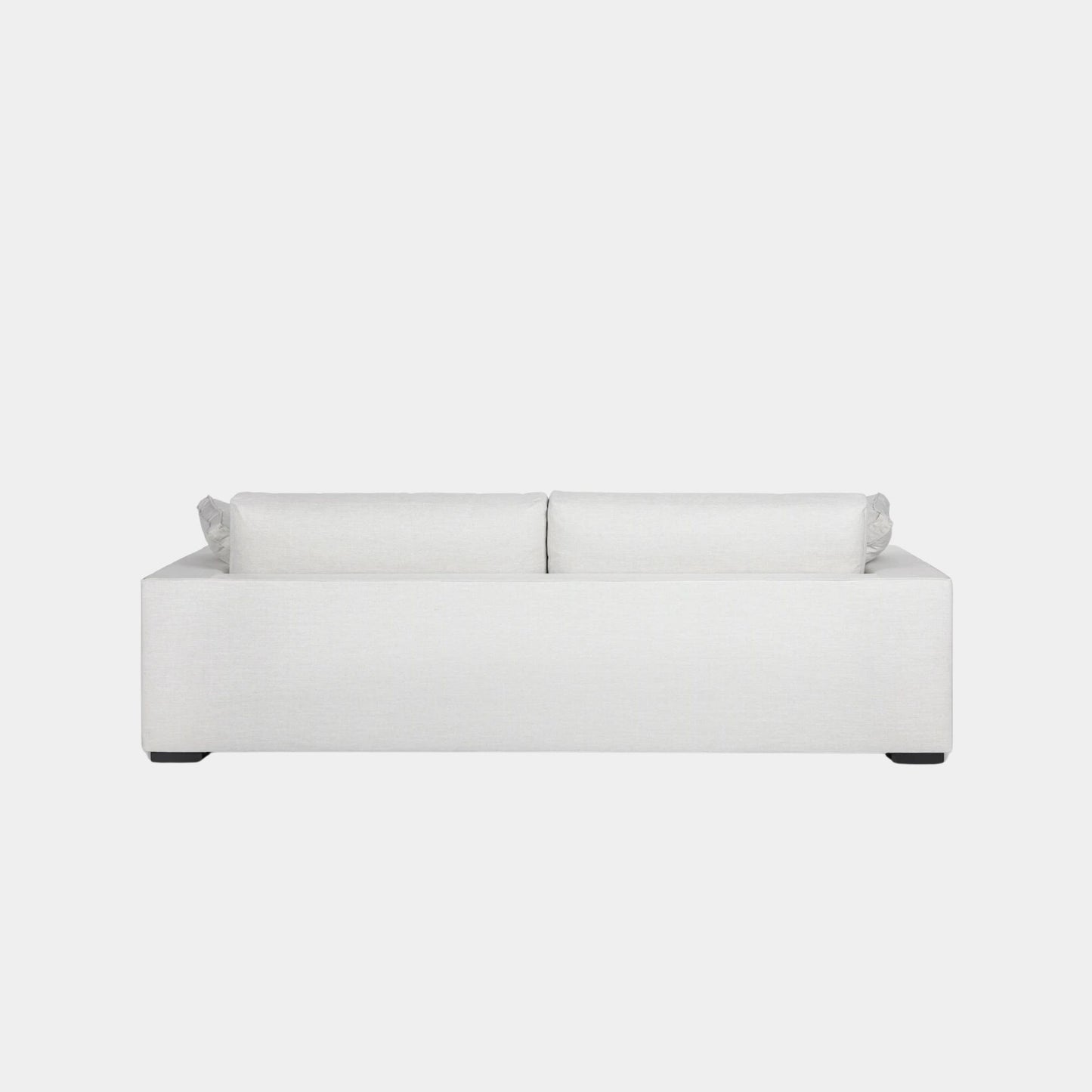 coastal white fabric sofa