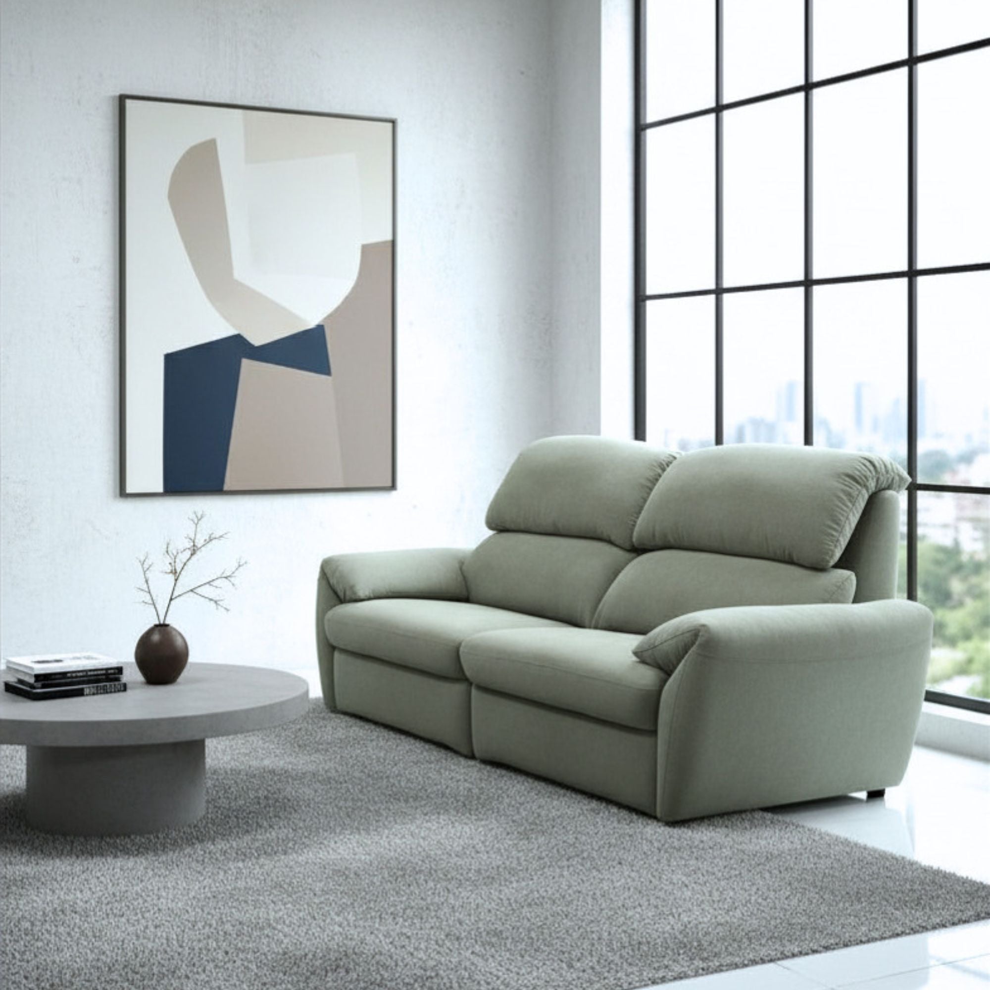 Cocoa Fabric Sofa