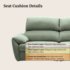 Cocoa Fabric Sofa