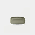 Colby leather ottoman white