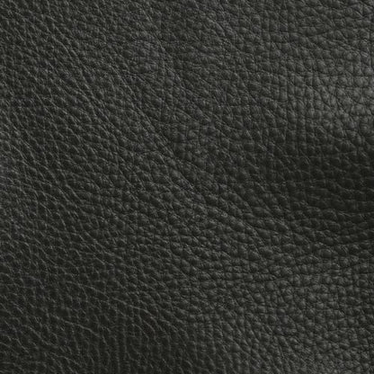 Colby black top grain half leather 3 seat sofa