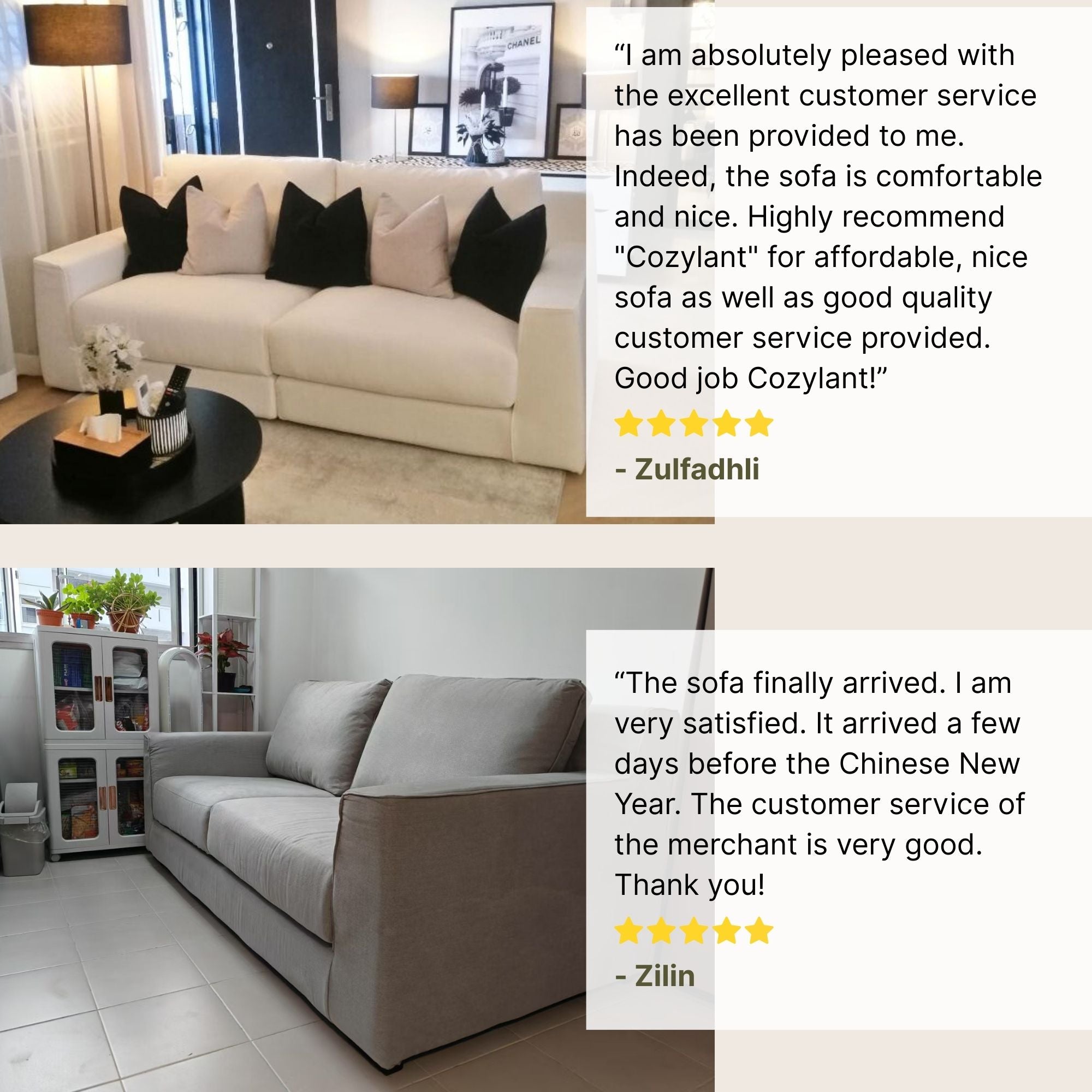Good reviews for comfort fabric sofa