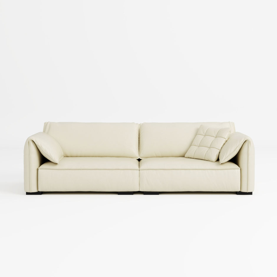 White Fabric & Leather Sofas Singapore