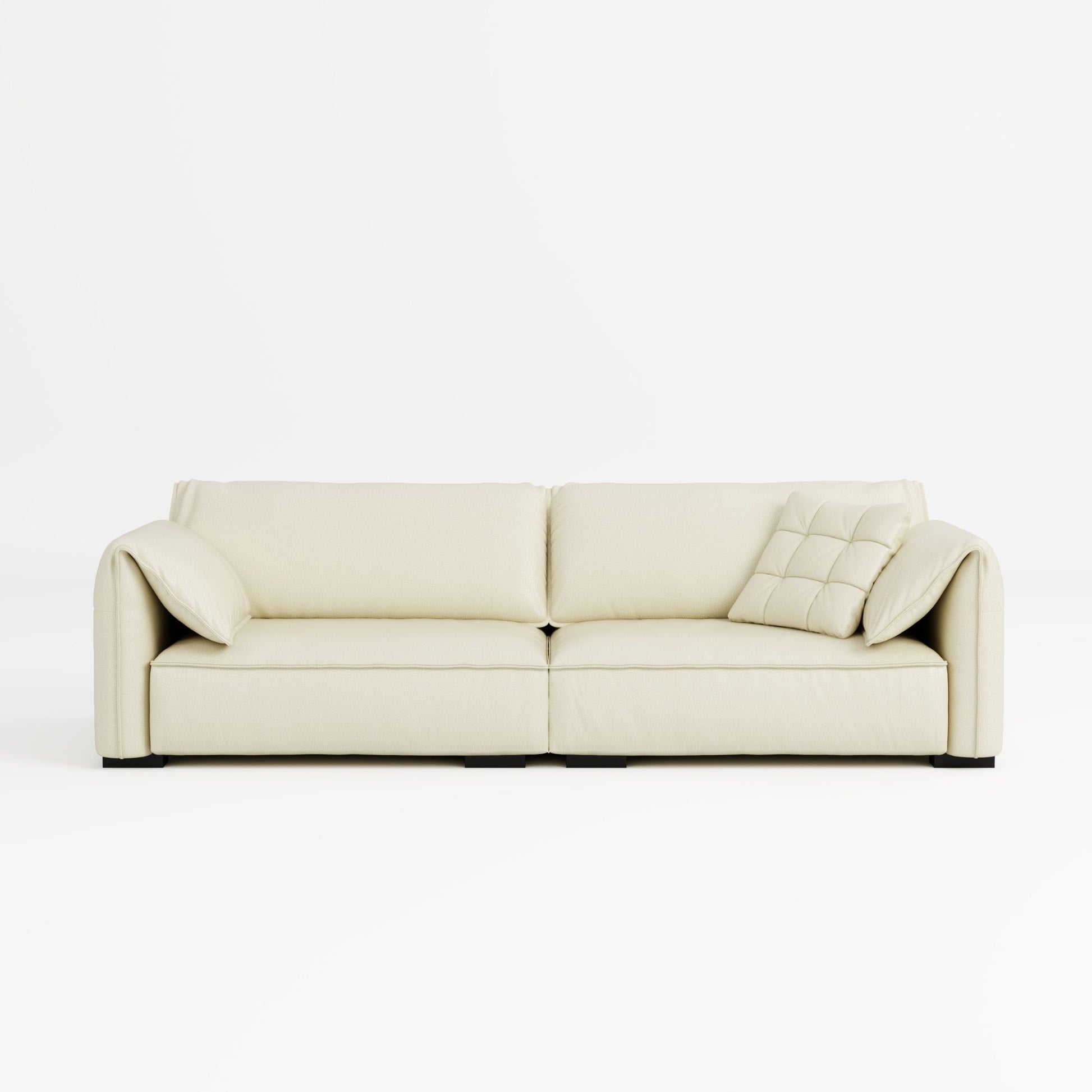 Comfy Half Leather Sofa Relax At Home