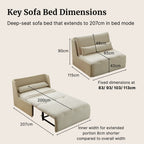 Concha Electric Fabric Sofa Bed