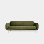 Contour fabric sofa green