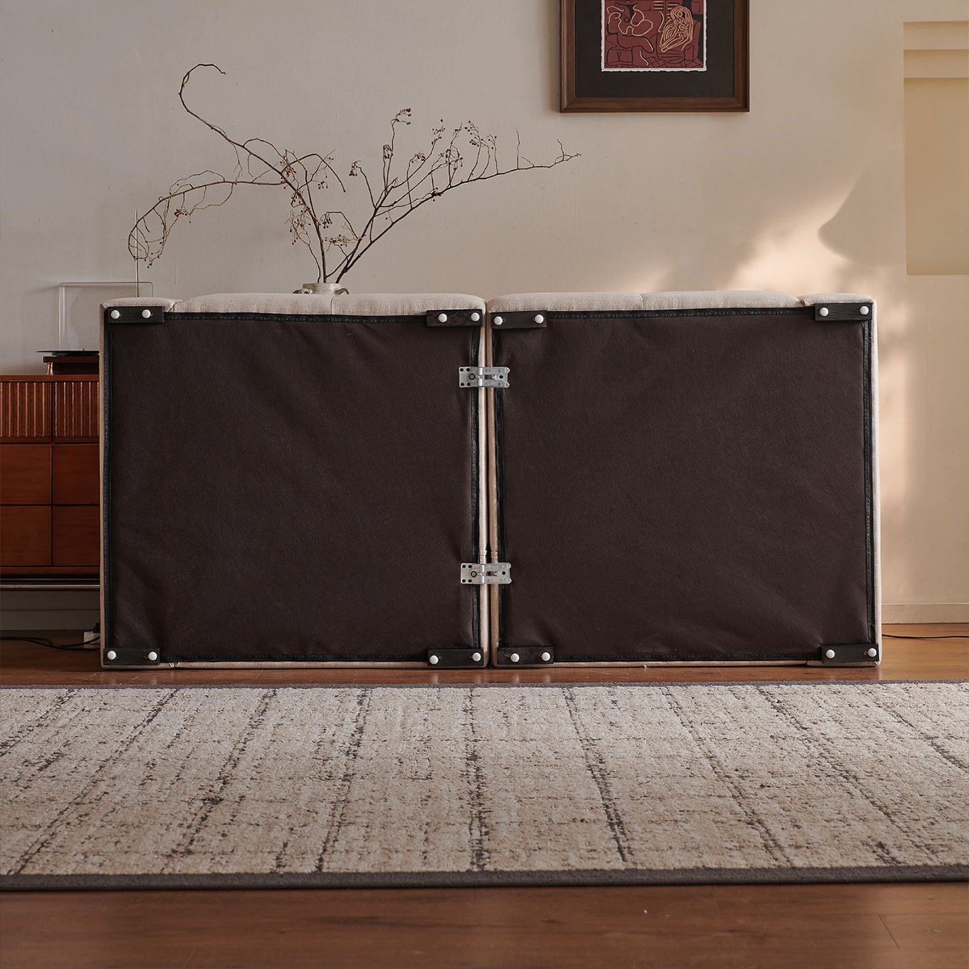 Cove beige fabric sofa